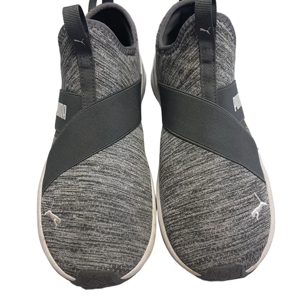 Puma Gray Slip On Knit Sneakers Better Foam Prowl Forever Better Women Sz 9 - Picture 1 of 12